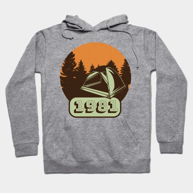 Tent Camping Hoodie by LR_Collections